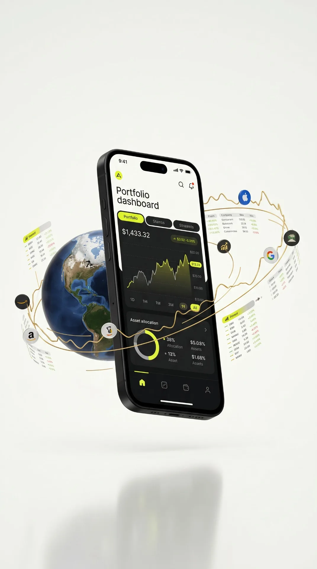 AI analyzing global market data